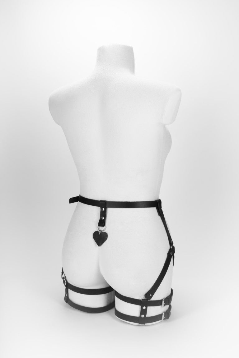 Harness for Her - Heart on Back Double Straps