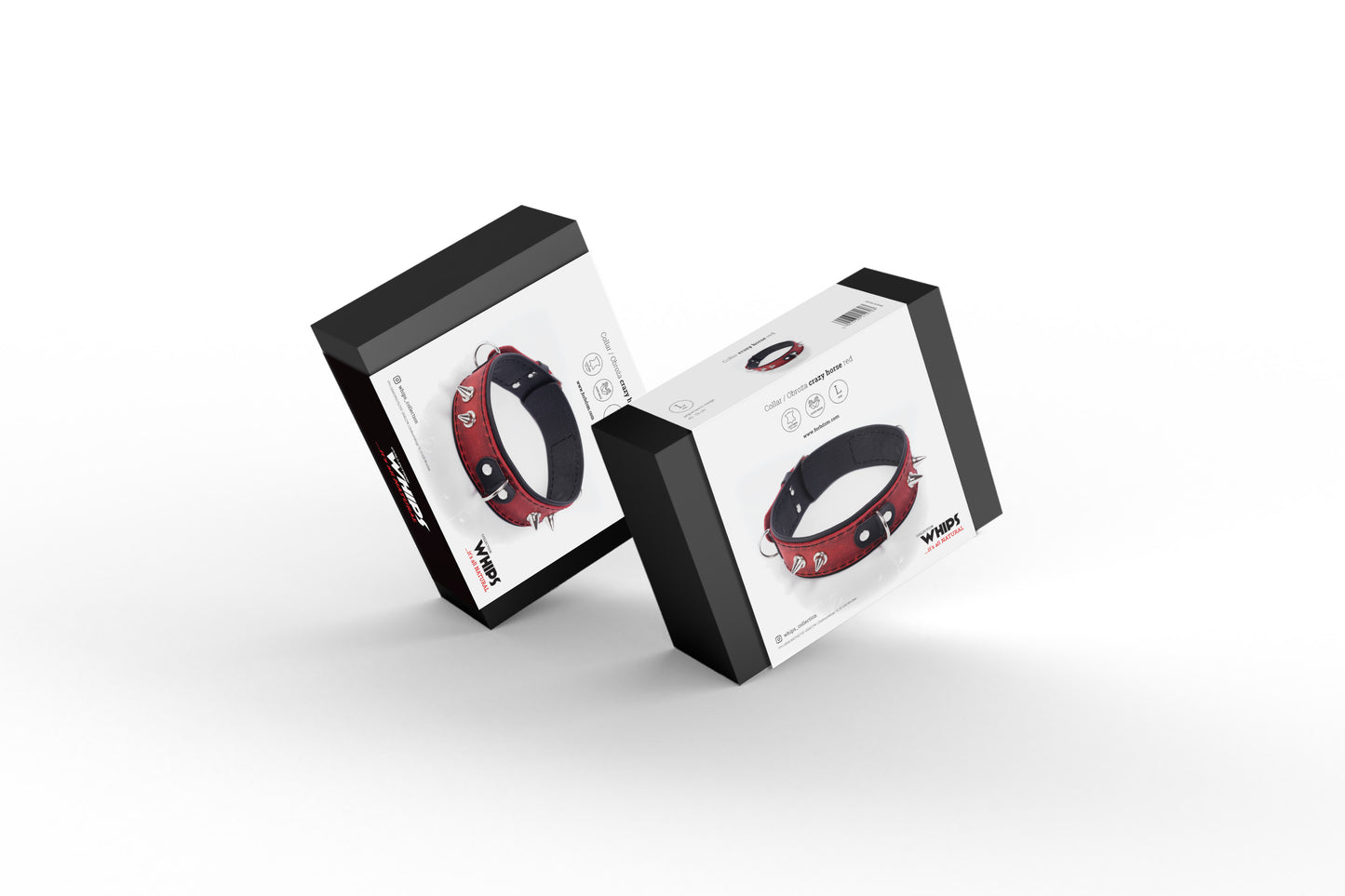 Collar Crazy Horse Red L