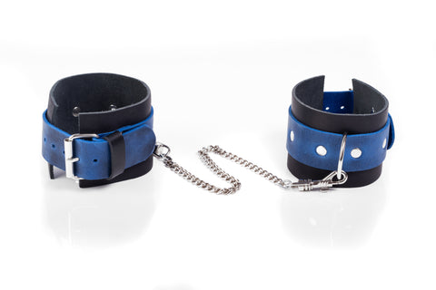 Cuffs Crazy Horse Blue L