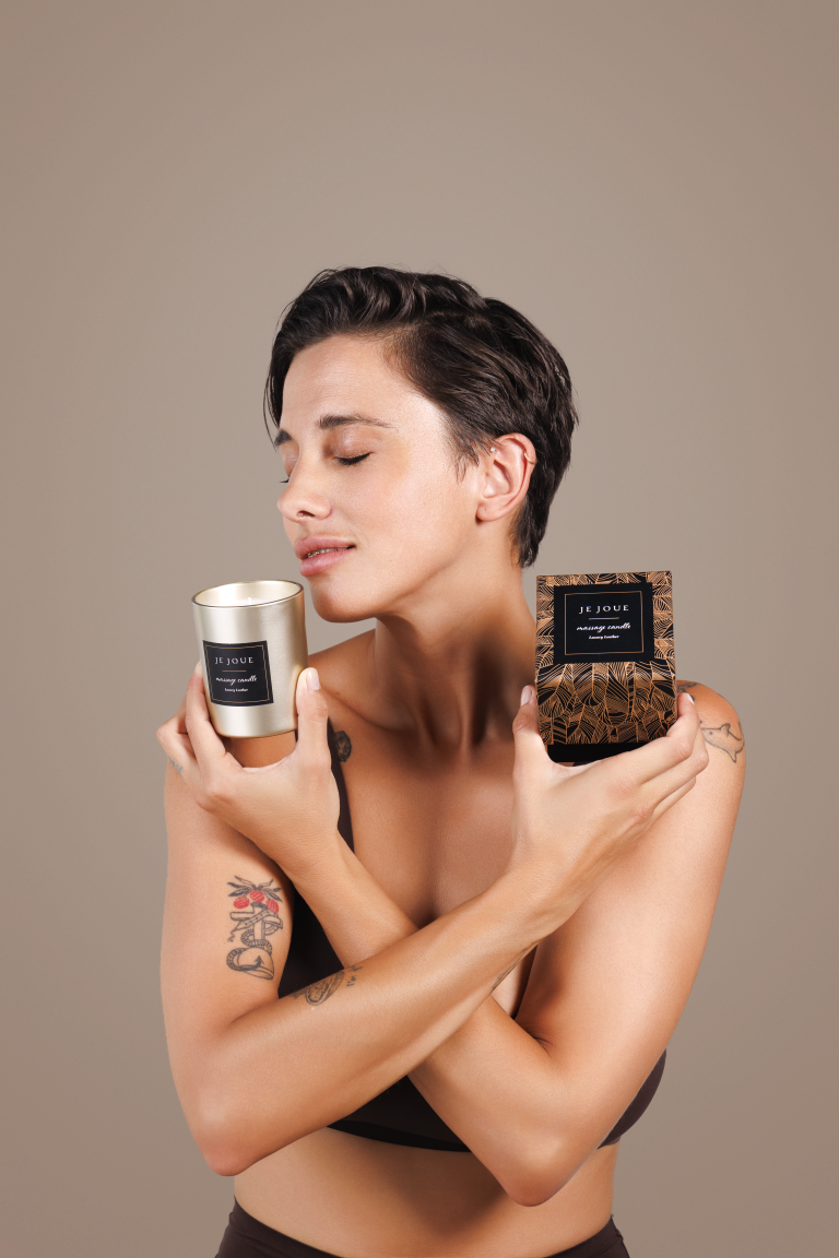 Luxury Massage Candle - Luxury Leather 160g
