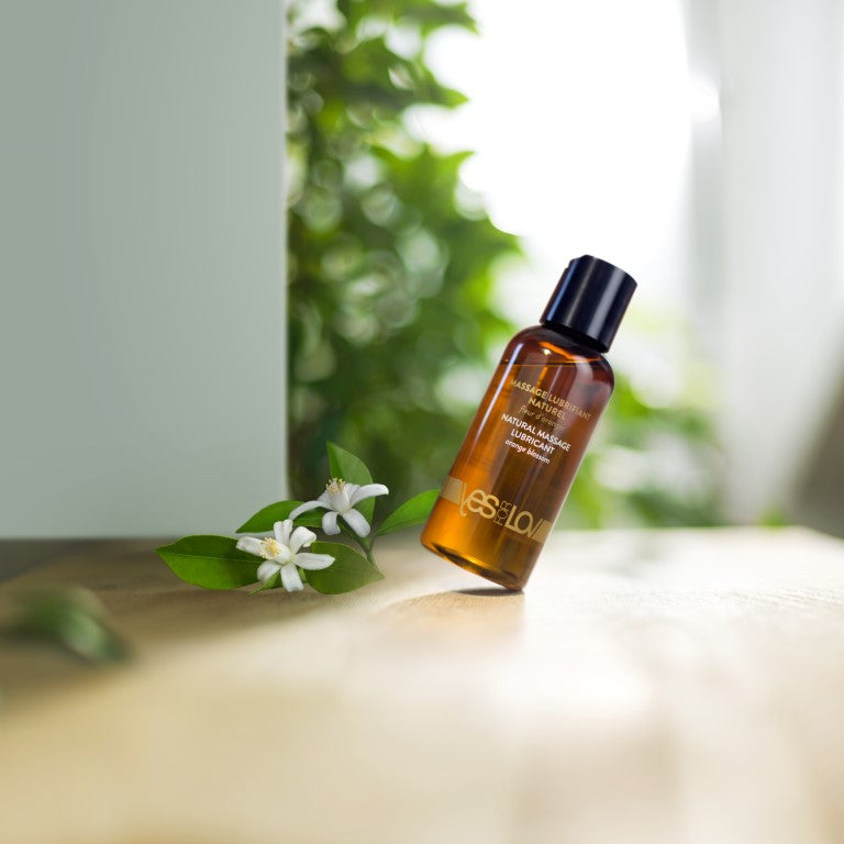 Natural Massage Lubricant with Organic Oils and Orange Blossom 100ml