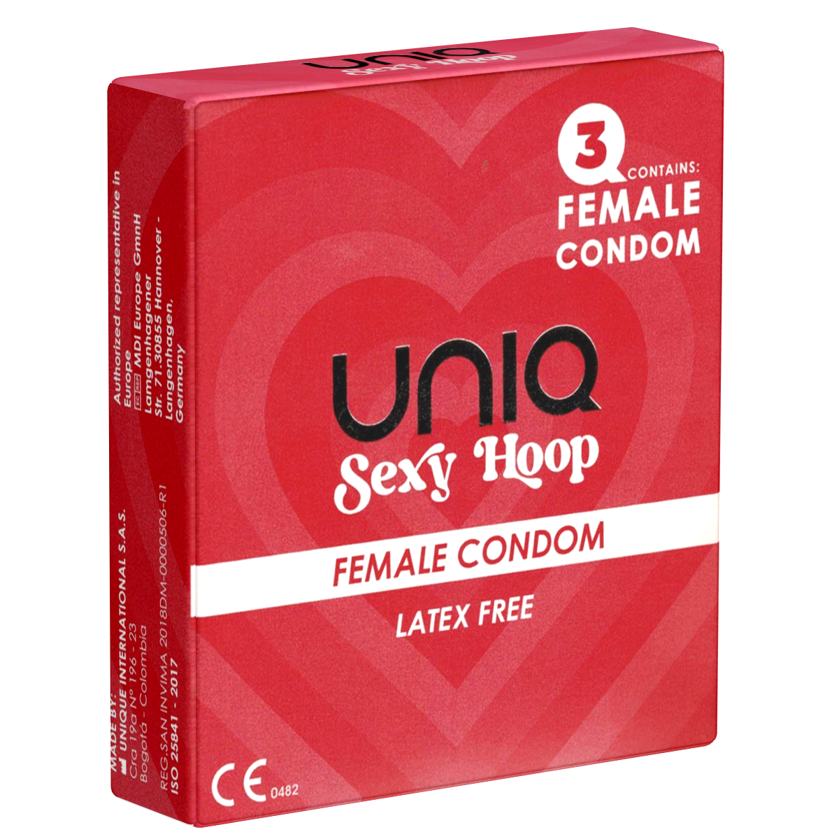 Uniq Female condoms Sexy hoop Latex-Free N3