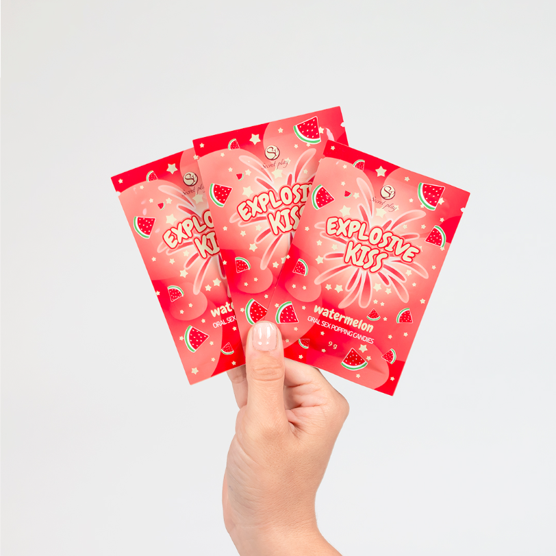 Explosive Kiss Watermelon Popping Candies 9g