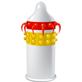 Lucky Dude Egzo Spiked Condom Toy - Medium