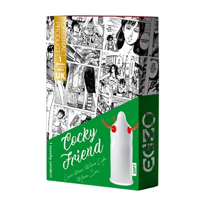 Cocky Friend Egzo Spiked Condom Toy - Soft