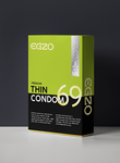 3 Thin Latex Condoms -  Egzo Premium