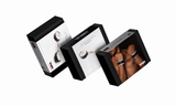 Handcuffs with snap hook for him White Collection