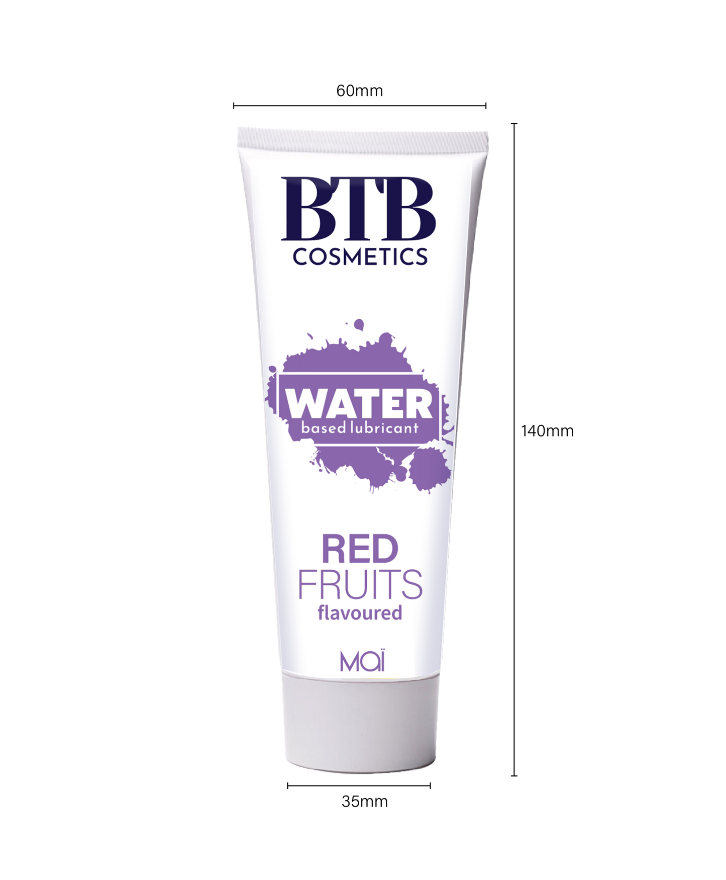 BTB water based flavored red fruits lubricant 100ml