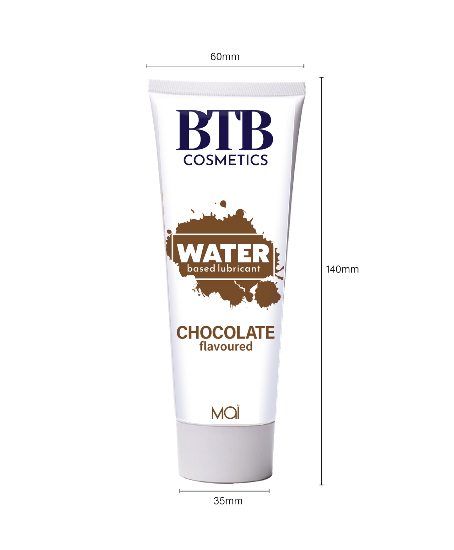 BTB water based flavored chocolat lubricant 100ml