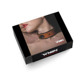Leather collar for her Cognac Collection