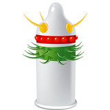 Jolly Roger Egzo Spiked Condom Toy - Medium