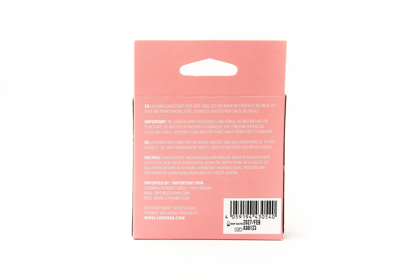 Loovara Oral Dental Dam Latex-Free 3pc