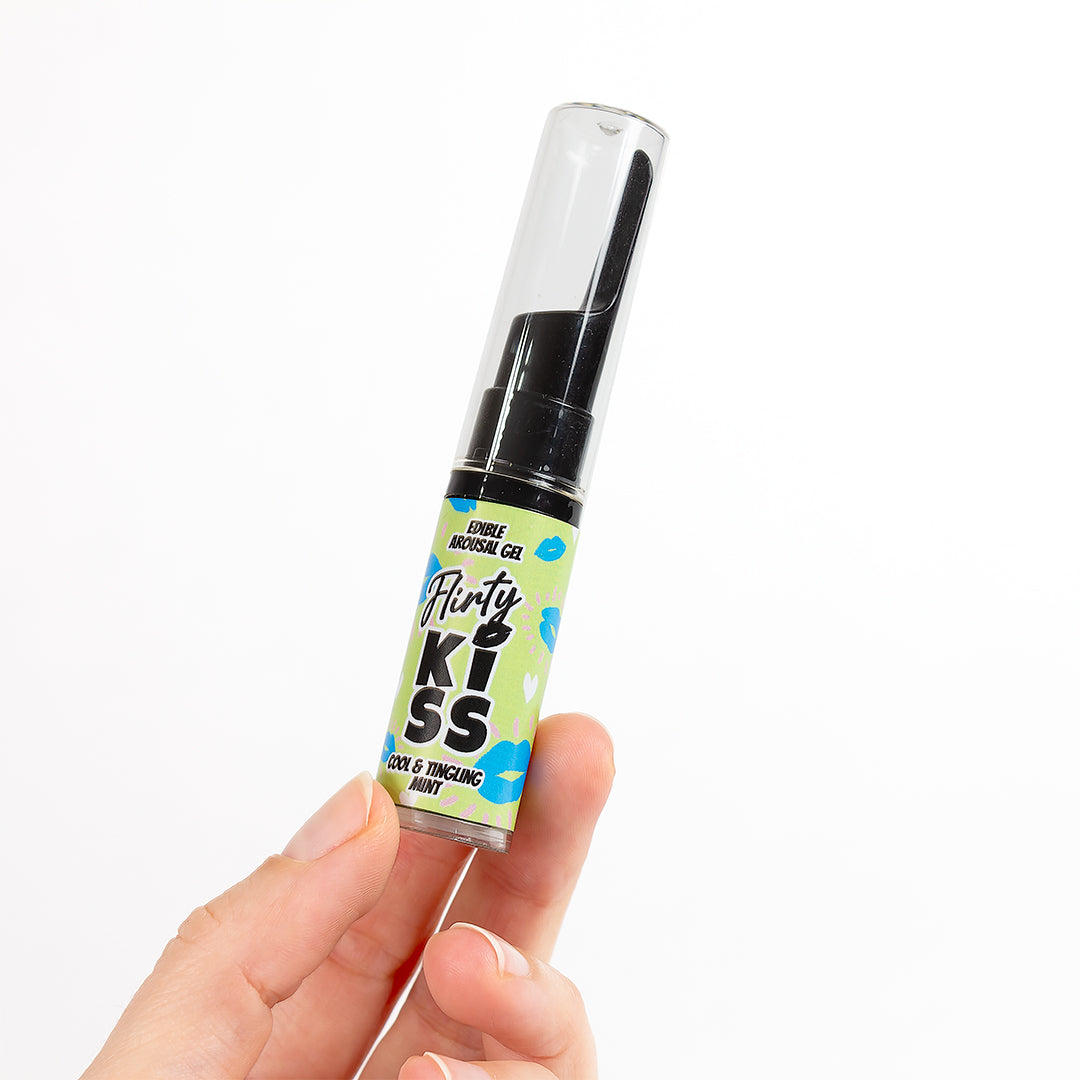 Flirty Kiss Edible Arousal Gel - Strawberry And Mint
