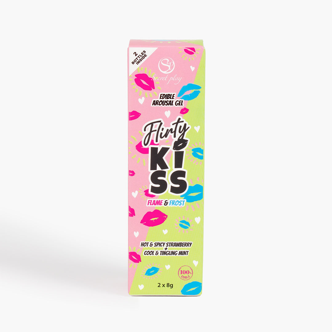 Flirty Kiss Edible Arousal Gel - Strawberry And Mint