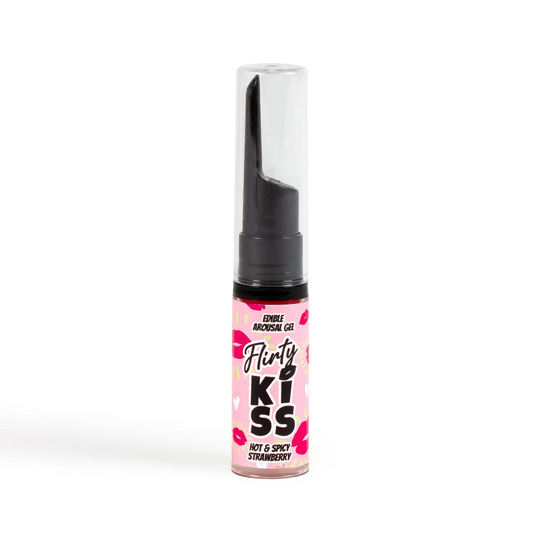Flirty Kiss Edible Arousal Gel - Strawberry And Mint