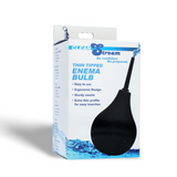 Thin tip silicone enema bulb