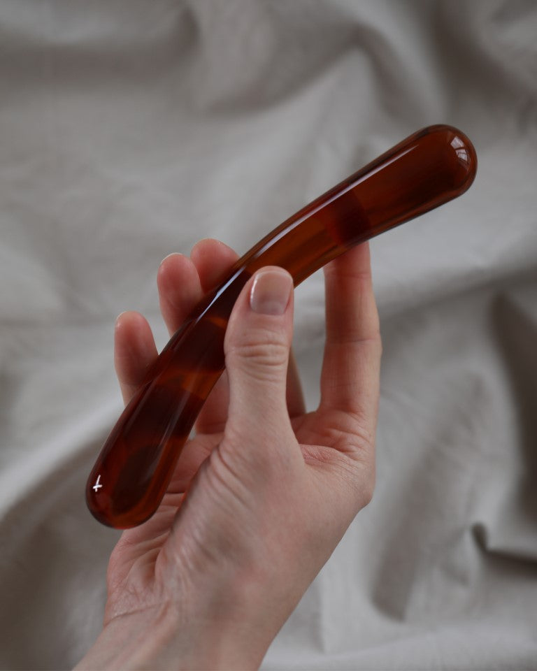 Amber Borosilicate Glass Dildo Bioconcept Baltics Amber Borosilicate Glass Dildo Bioconcept Baltics