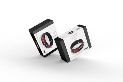 Collar Crazy Horse Red S
