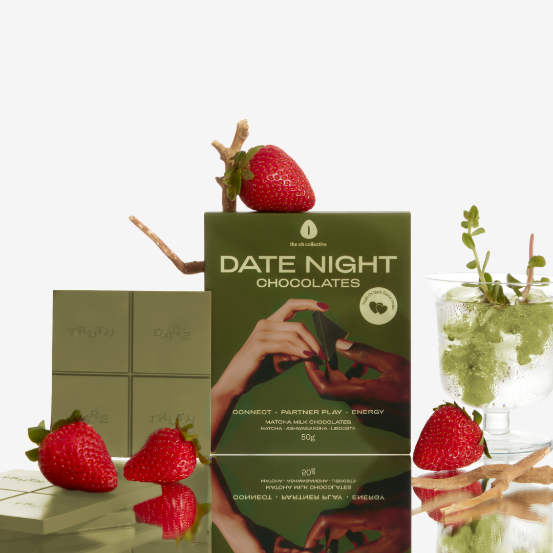 Date Night Chocolates White chocolate Strawberry & Matcha