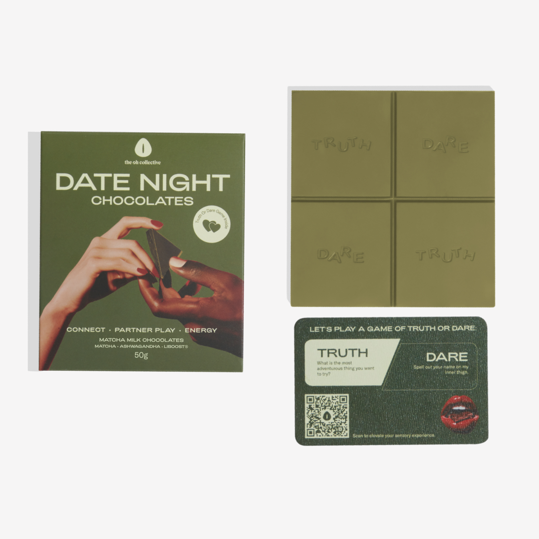 Date Night Chocolates White chocolate Strawberry & Matcha