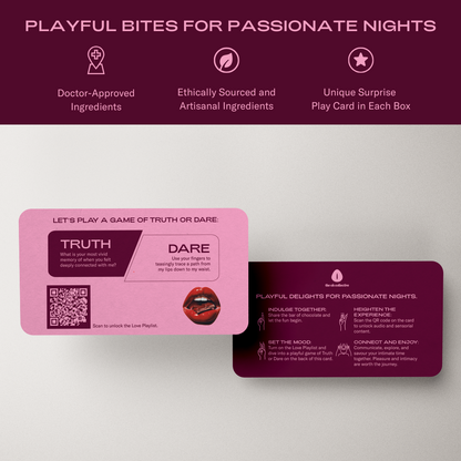 Date Night Chocolates Dark Chocolate & Popping Strawberry
