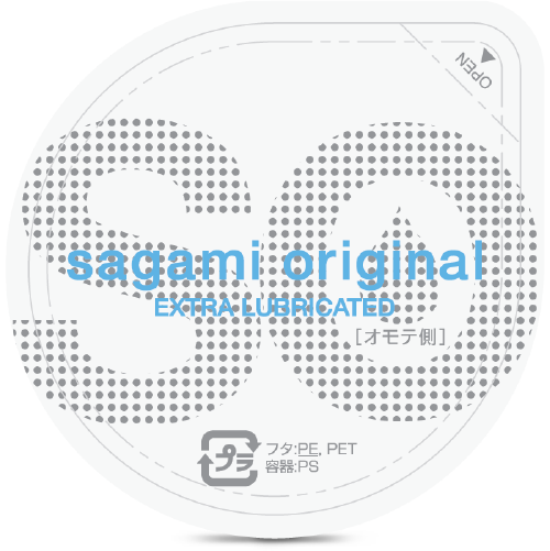 Sagami Original 0.02mm Extra Lube Polyurethane condoms 1pc