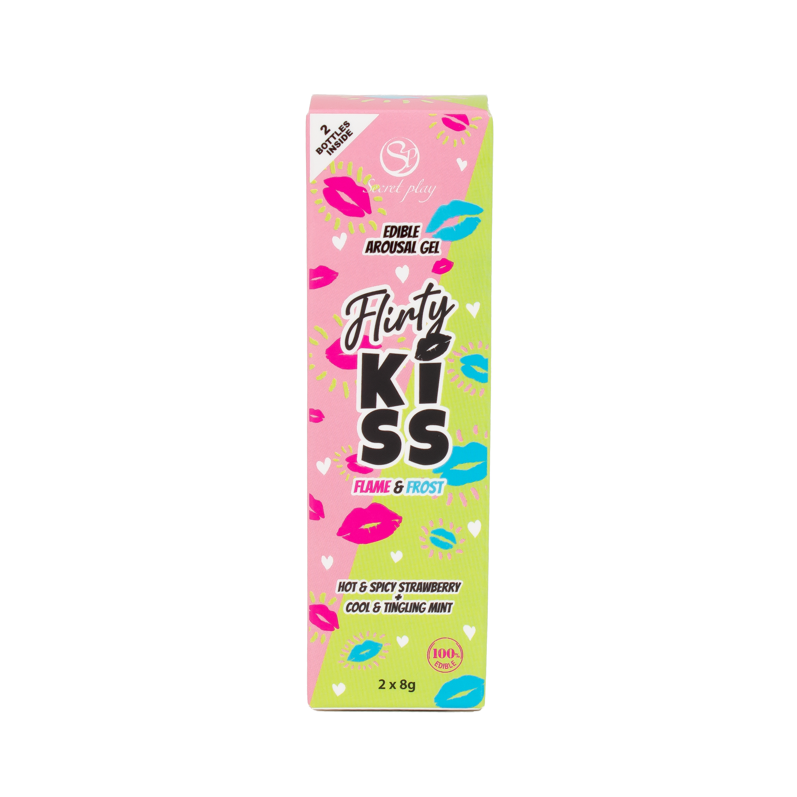 Flirty Kiss Edible Arousal Gel - Strawberry And Mint