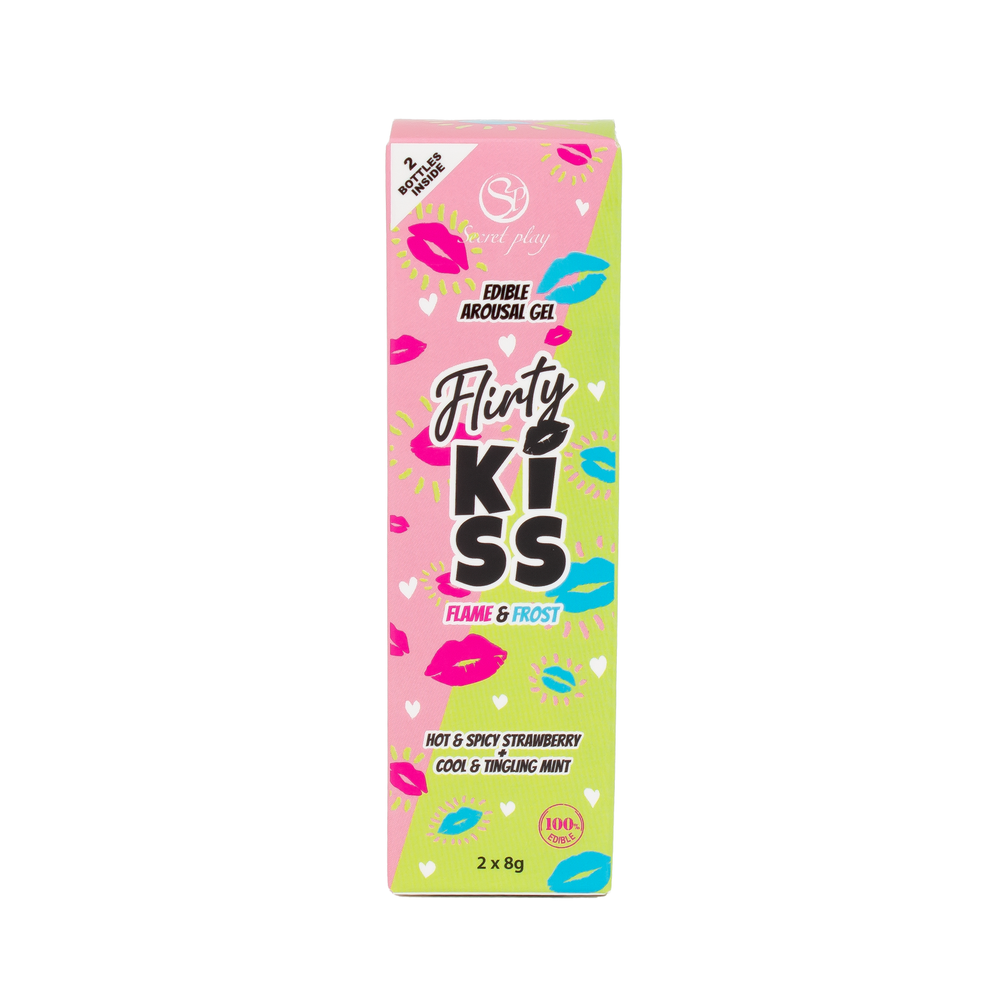 Flirty Kiss Edible Arousal Gel - Strawberry And Mint