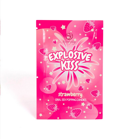 Explosive Kiss Strawberry Popping Candies 9g