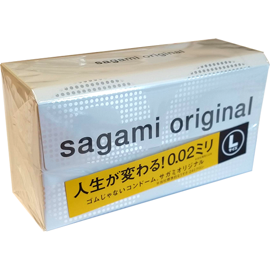 Ultra thin latex-free (Polyurethane) condoms Sagami L-Size 0.02 mm (12pc)