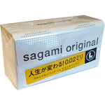 Ultra thin latex-free (Polyurethane) condoms Sagami L-Size 0.02 mm (12pc)