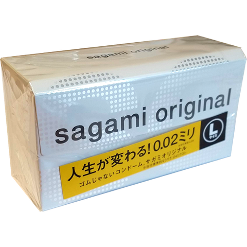 Ultra thin latex-free (Polyurethane) condoms Sagami L-Size 0.02 mm (12pc)