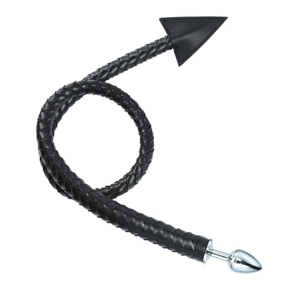 Devil Tail Buttplug and Weaved Whip
