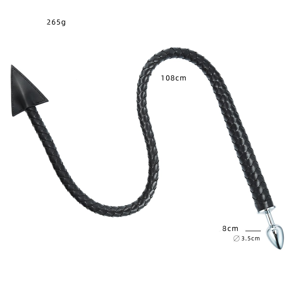 Devil Tail Buttplug and Weaved Whip
