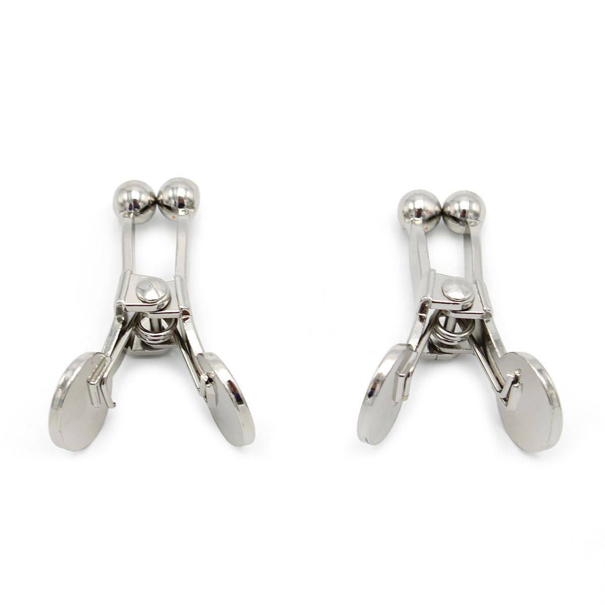Ball Tip Nipple Clamps Silver