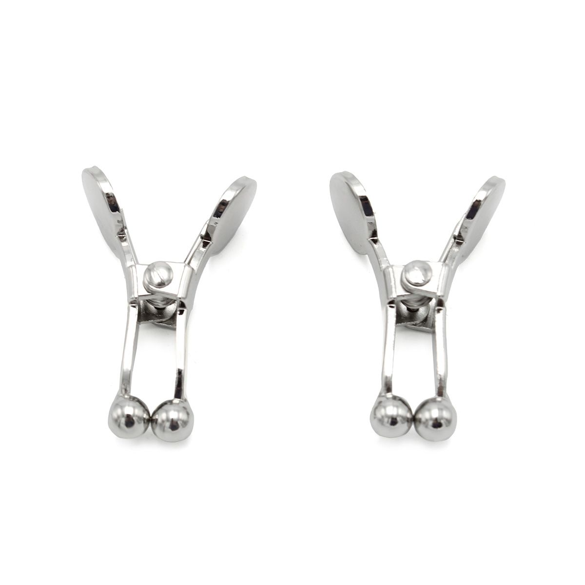 Ball Tip Nipple Clamps Silver