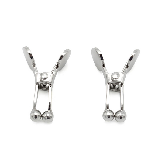 Ball Tip Nipple Clamps Silver