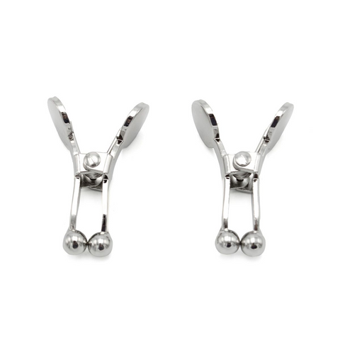 Ball Tip Nipple Clamps Silver