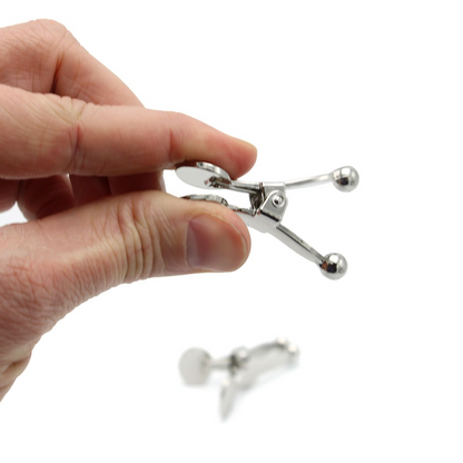Ball Tip Nipple Clamps Silver