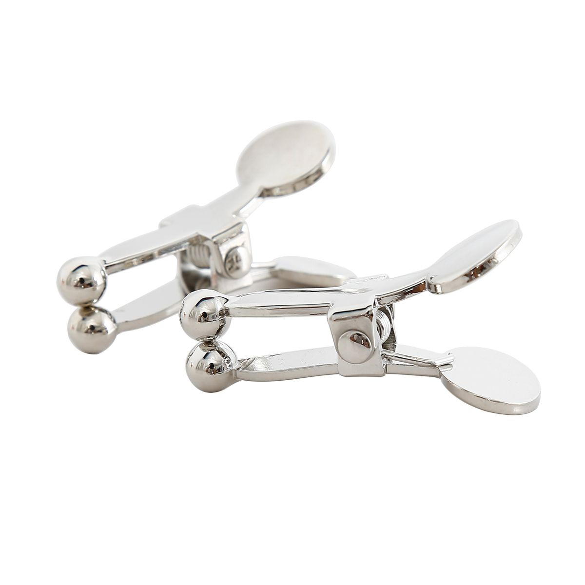 Ball Tip Nipple Clamps Silver