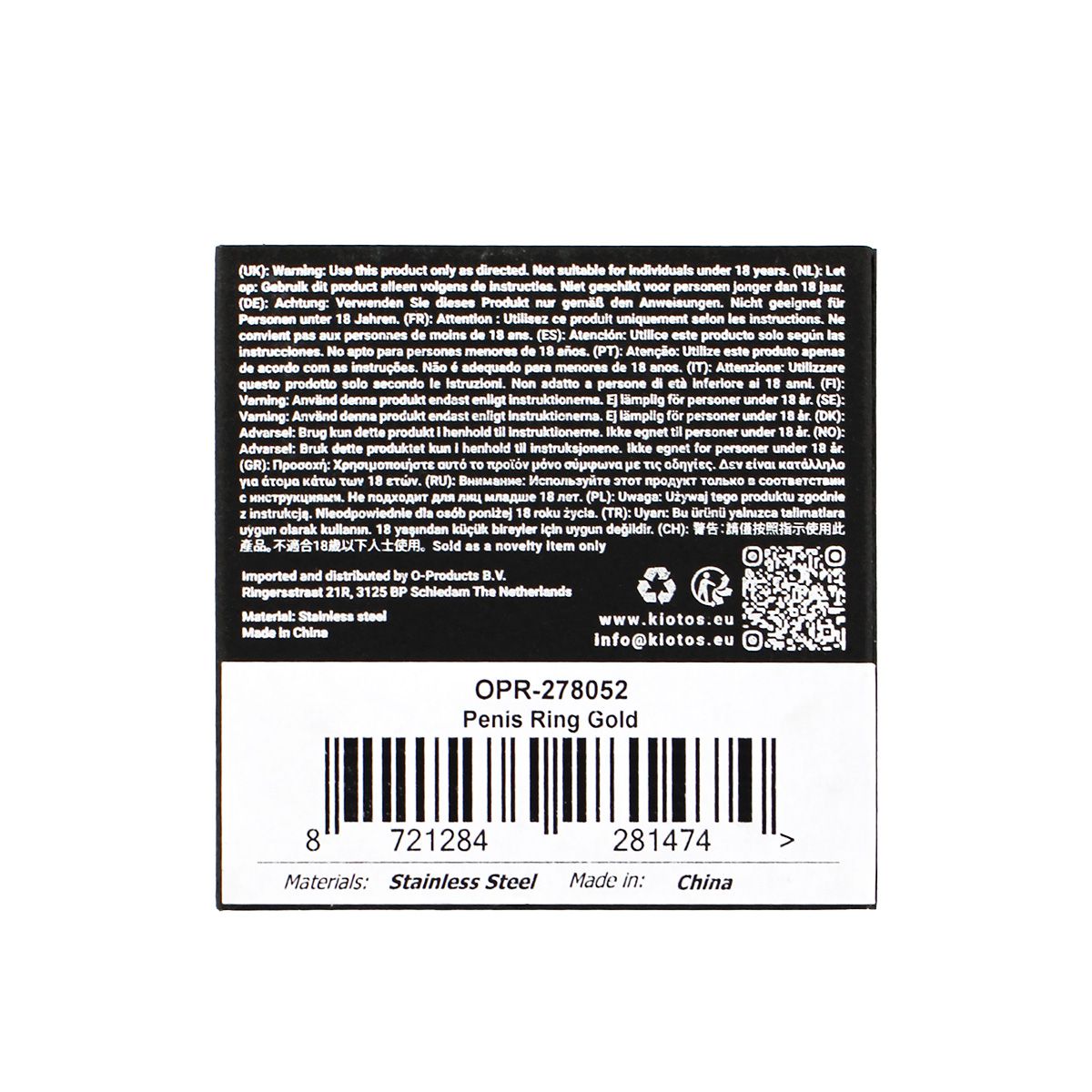 Penis Glans Ring Gold