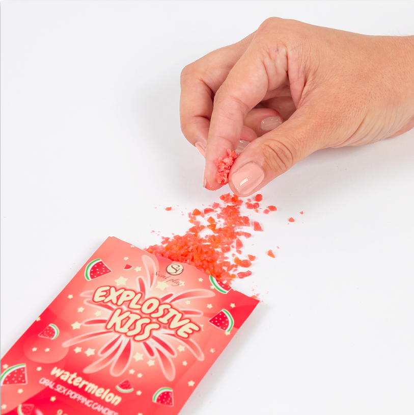 Explosive Kiss Watermelon Popping Candies 9g
