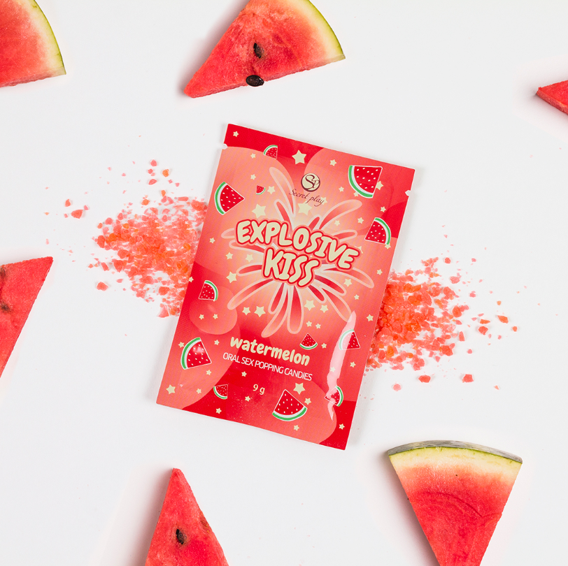 Explosive Kiss Watermelon Popping Candies 9g