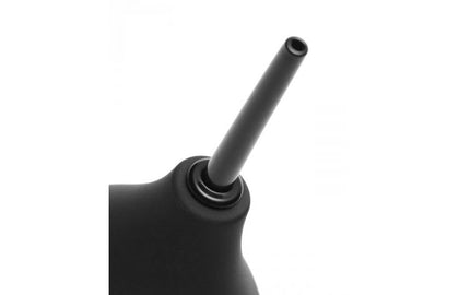 Thin tip silicone enema bulb