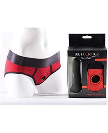 New Style Boxer Briefs O-Ring Strap-On Harness Underwear Panties For Couple  Men