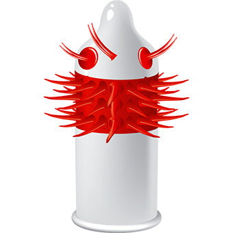 Ugly Coyote Egzo Spiked Condom Toy - Medium