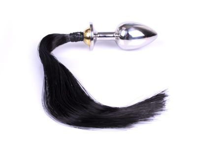 Buttplug with Horsetail - Black Bioconcept Baltics Buttplug with Horsetail - Black Bioconcept Baltics