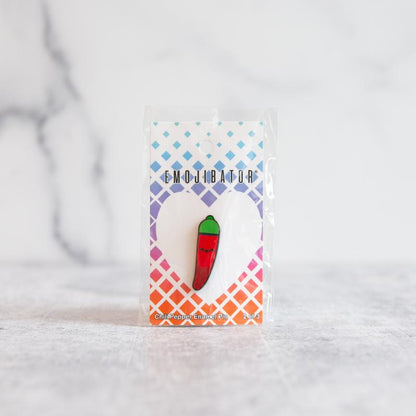 Adorable Chili Pepper Pin - Emojibator