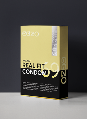 3 Real Fit Latex Condoms - Egzo Premium