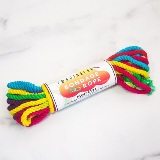 Funfetti Rainbow Bondage Rope - Emojibator